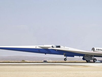 En imágenes: X-59 QueSST, el avión supersónico que no explota