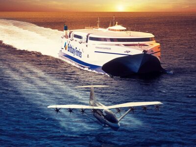 Los ‘transbordadores voladores’ que funcionan con baterías y que rozan el mar podrían cruzar el Canal a 180 mph